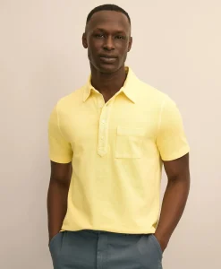 The Vintage Short-Sleeve Garment Dyed Polo Shirt