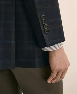Traditional Fit Wool Check Sport Coat