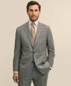 Traditional Fit Wool Check 1818 Suit