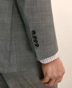 Traditional Fit Wool Check 1818 Suit