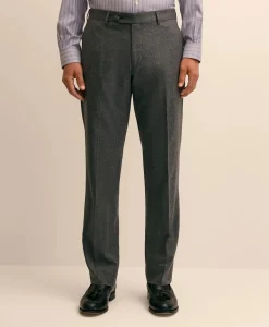 Traditional Fit Wool Flannel Dress Pants