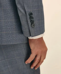 Traditional Fit Wool Overcheck 1818 Suit