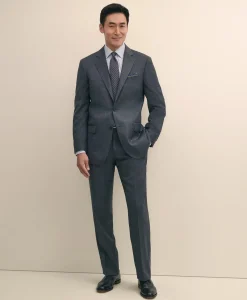 Traditional Fit Wool Windowpane 1818 Suit