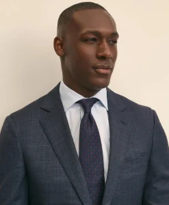 Traditional Fit Wool Windowpane 1818 Suit