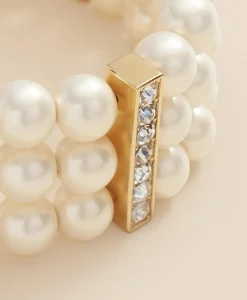 Triple Strand Stretch Faux-Pearl Bracelet
