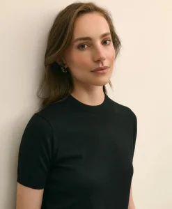 Ultimate Merino Wool Short-Sleeve Sweater Shell
