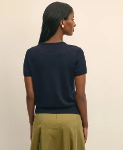 Ultimate Merino Wool Short-Sleeve Sweater Shell