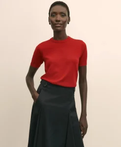 Ultimate Merino Wool Short-Sleeve Sweater Shell