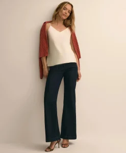 V-Neck Cami in Washable Silk Charmeuse