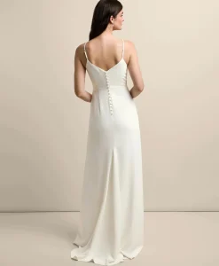 V-Neck Spaghetti Strap Gown