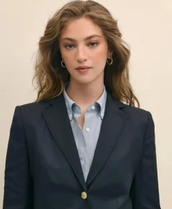 Wool Two-Button Blazer
