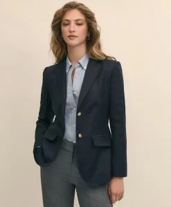 Wool Two-Button Blazer